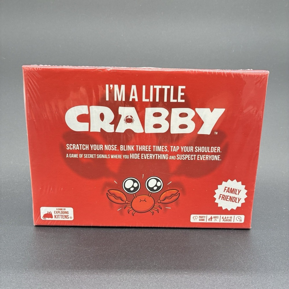 Exploding Kittens I'm A Little Crabby Party Card Game New Sealed